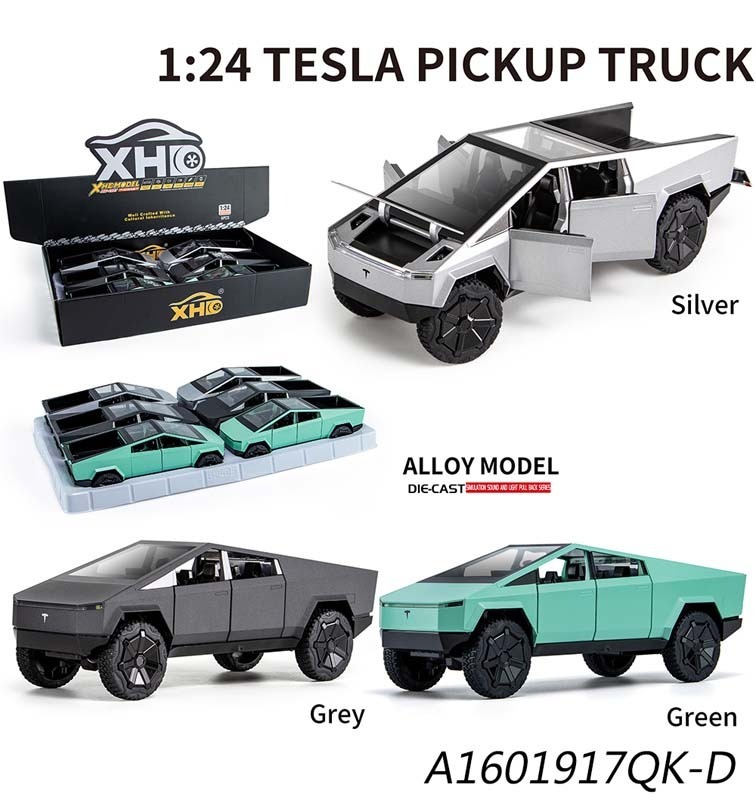 1:24 scale Tesla Cybertruck Pickup Diecast Model Car-four