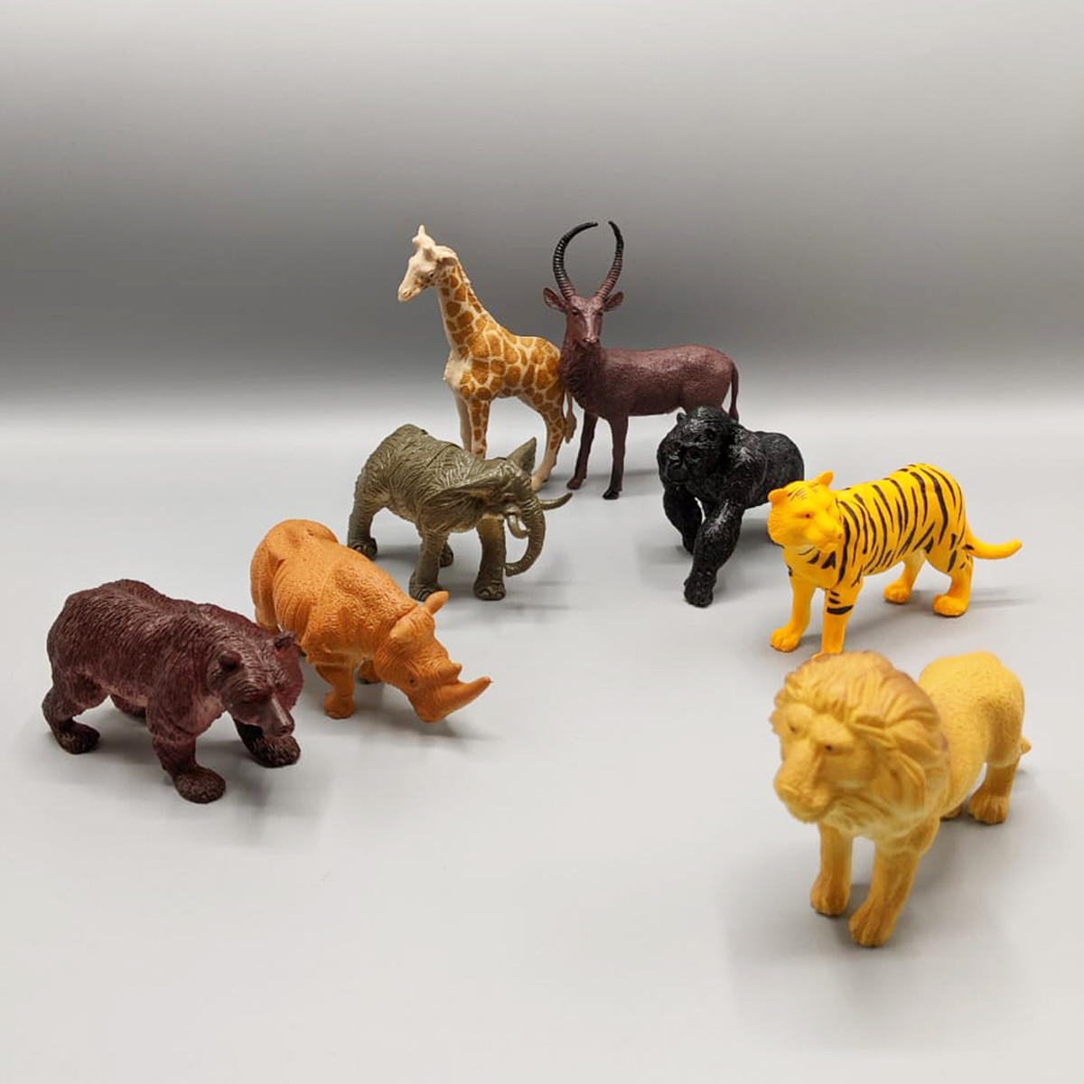 Bring the animal kingdom to life with this miniature toy set for kids! Perfect for imaginative play and learning about different animals-four.