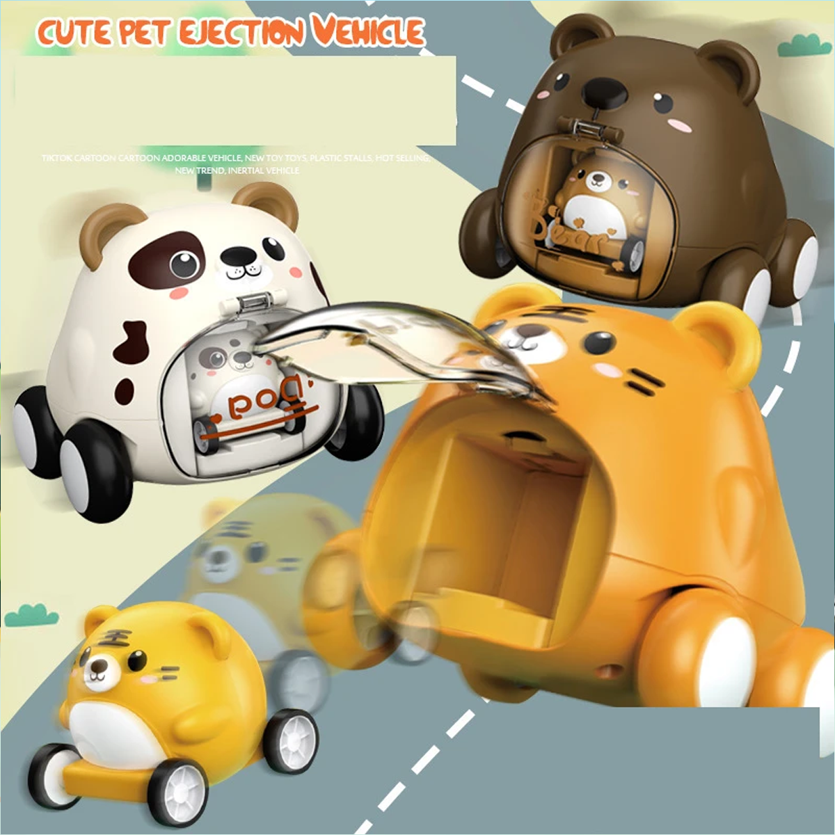 Cute Pet Ejection Vehicle-seven