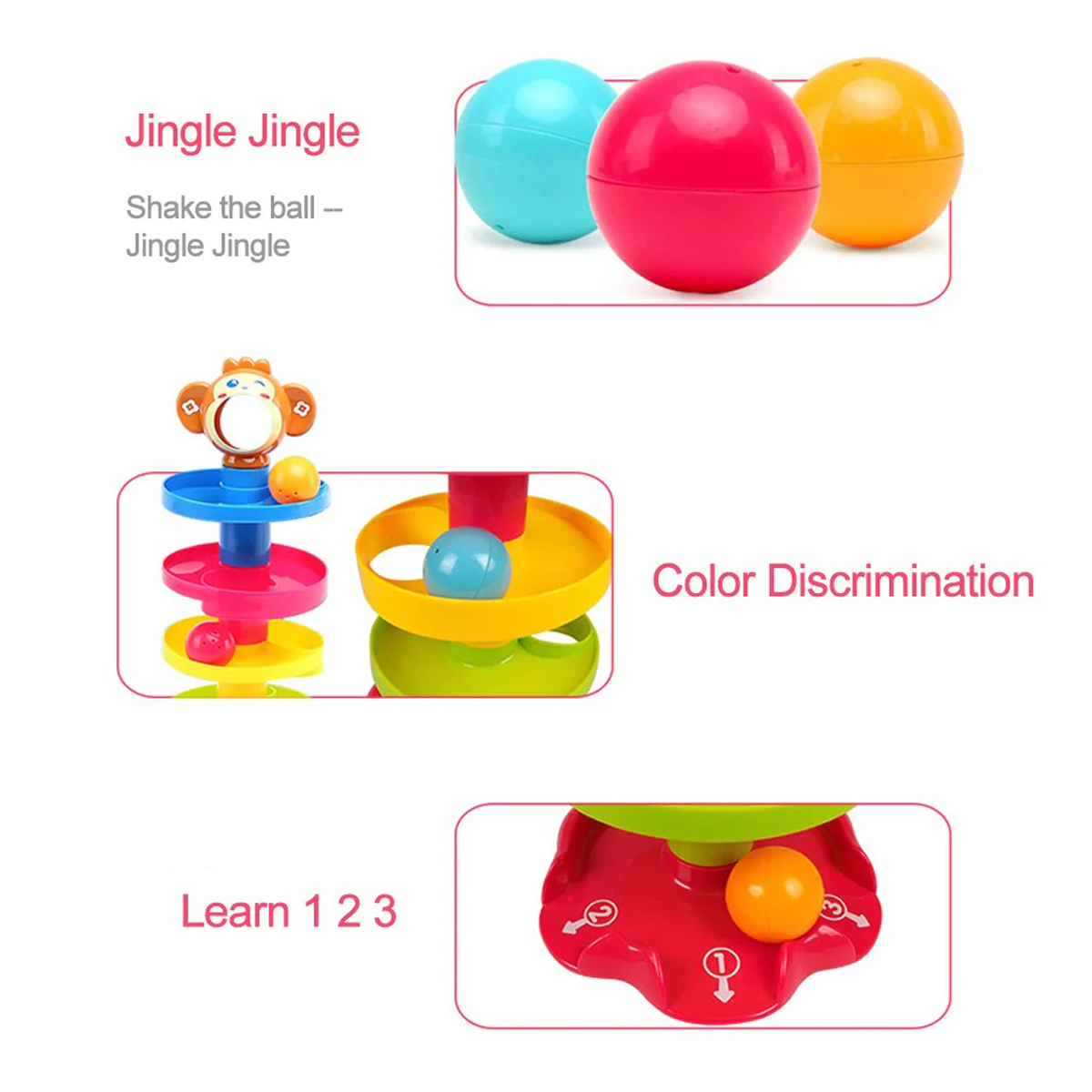 Enlightening Roll Ball Safe & Reliable Toy-three