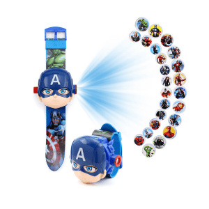 Avengers Superheroes Disney Children Watch 3D Projection Cartoon-two