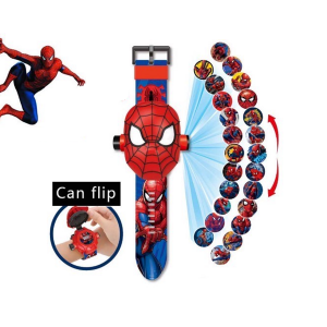 Spiderman Superheroes Disney Children Watch 3D Projection-one Cartoon-three