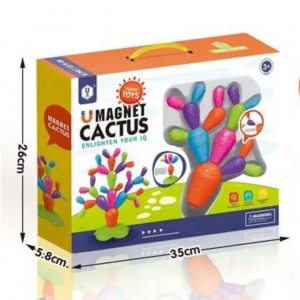 Magnetic Cactus DIY For Kids-three