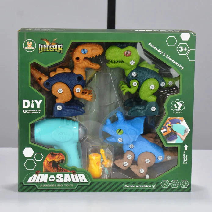 Dinosaur Assembly Toys Kids Animals Toys-three