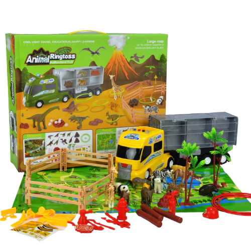 Animal Ring Toss Multifunction Storage Truck-one