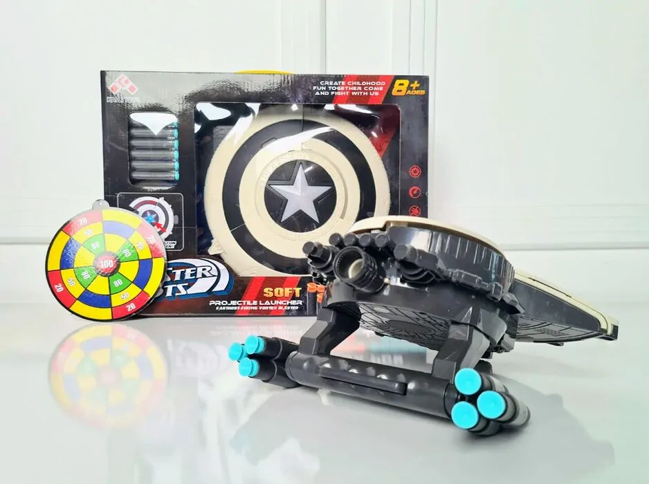 Captain America’s Shield Launcher With Soft Bullets-one