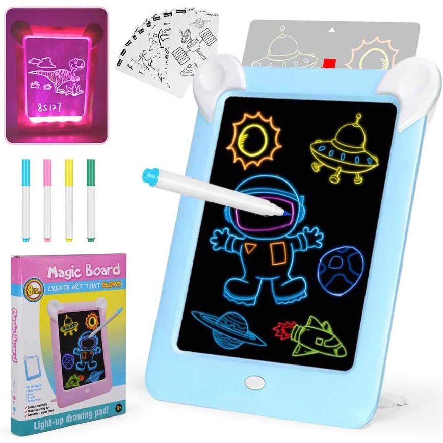 3D Magic Drawing Board With Light For Kids-one