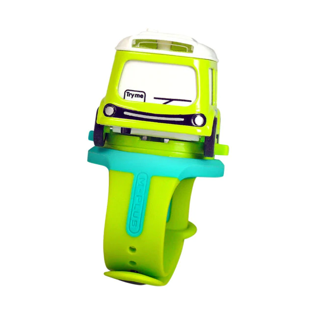 Metal Body Watch Bus Toy Hand Sensor Light & Sound Free Wheel-two