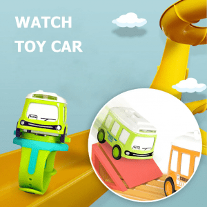 Metal Body Watch Bus Toy Hand Sensor Light & Sound Free Wheel-five