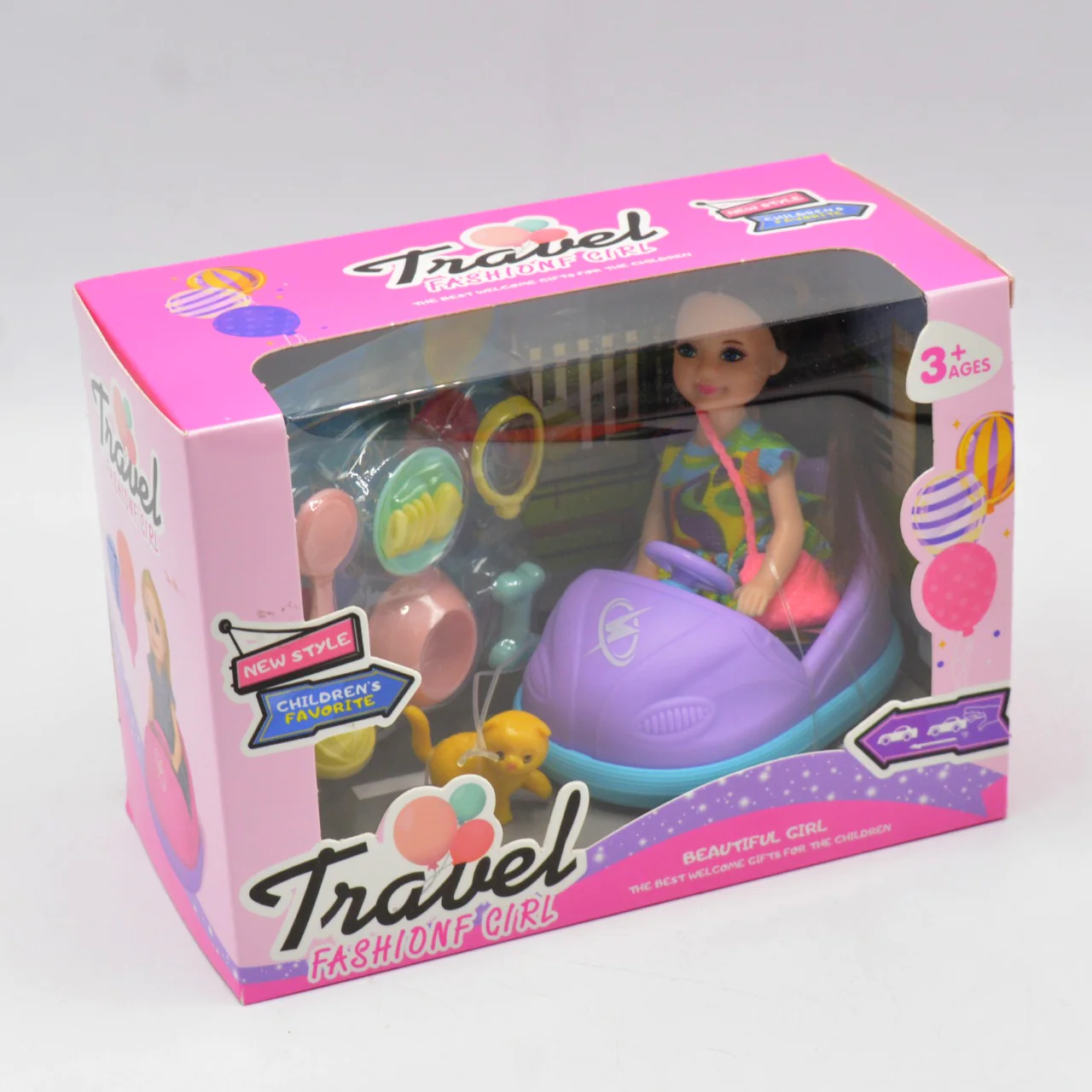 Travel Fashionable Doll With Accessory-three