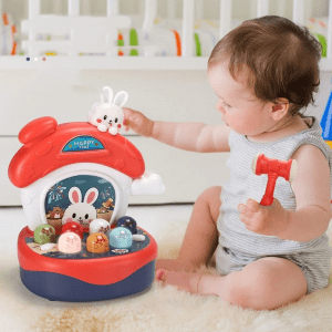 Children Hamster Toy Sound And Light Beating Game-one