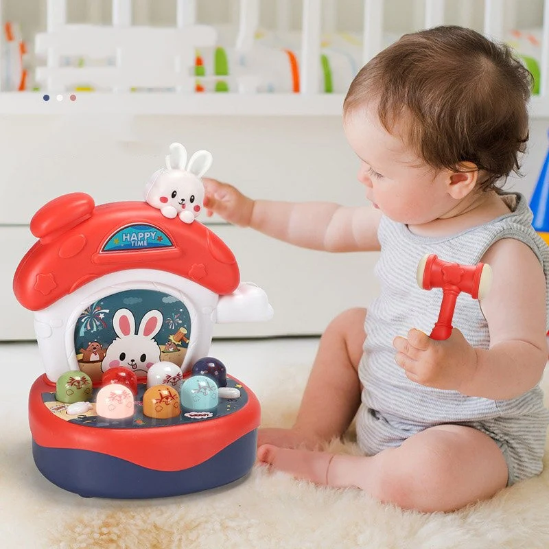 Children Hamster Toy Sound And Light Beating Game-one