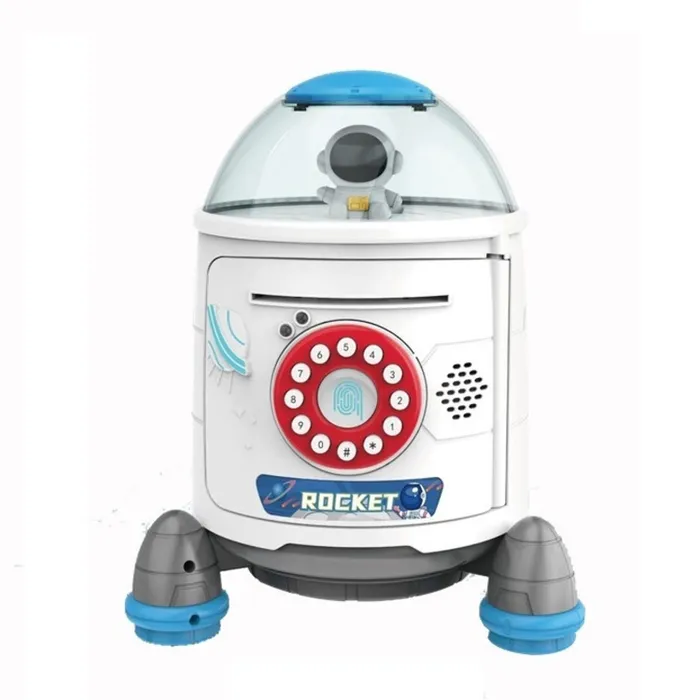 Space Rocket Electronic Money Bank With Light & Sound-two