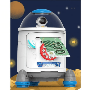 Space Rocket Electronic Money Bank With Light & Sound-four