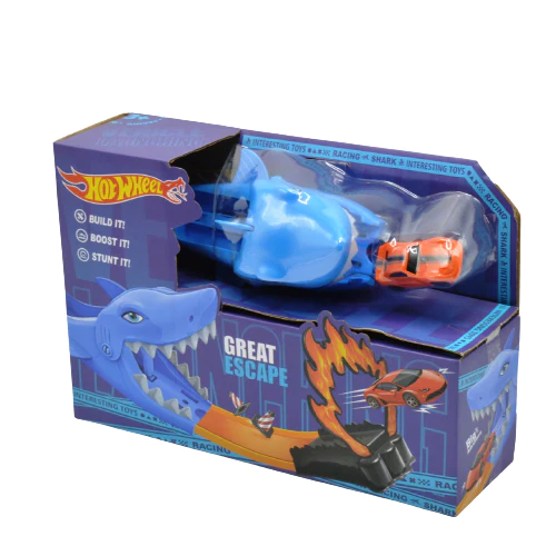 A Fun and Exciting Shark Shape Car Track Set for Your Kids-one