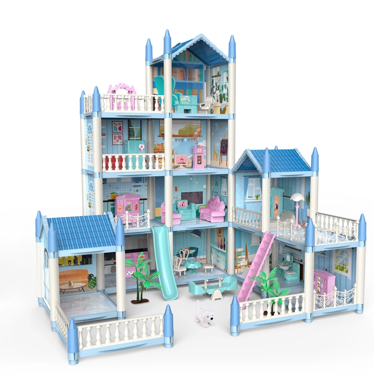 11 Rooms 2 Terrace 3D Assembled DIY Doll House-two