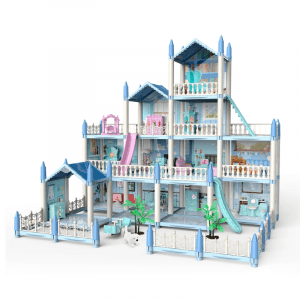 11 Rooms 2 Terrace 3D Assembled DIY Doll House-one