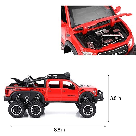 Diecast Metal Body Fort Raptor Jeep With Light & Sound-3