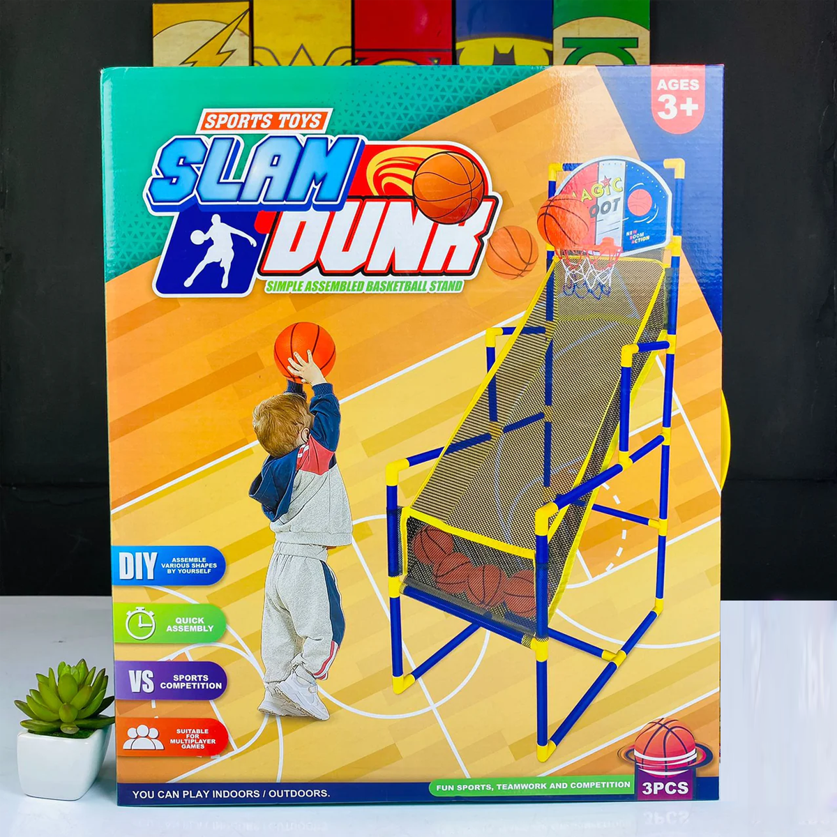 DIY Magic Shoot Basketball Stand-four