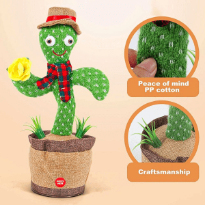 Cute Dancing and Talking Cactus Toy-three