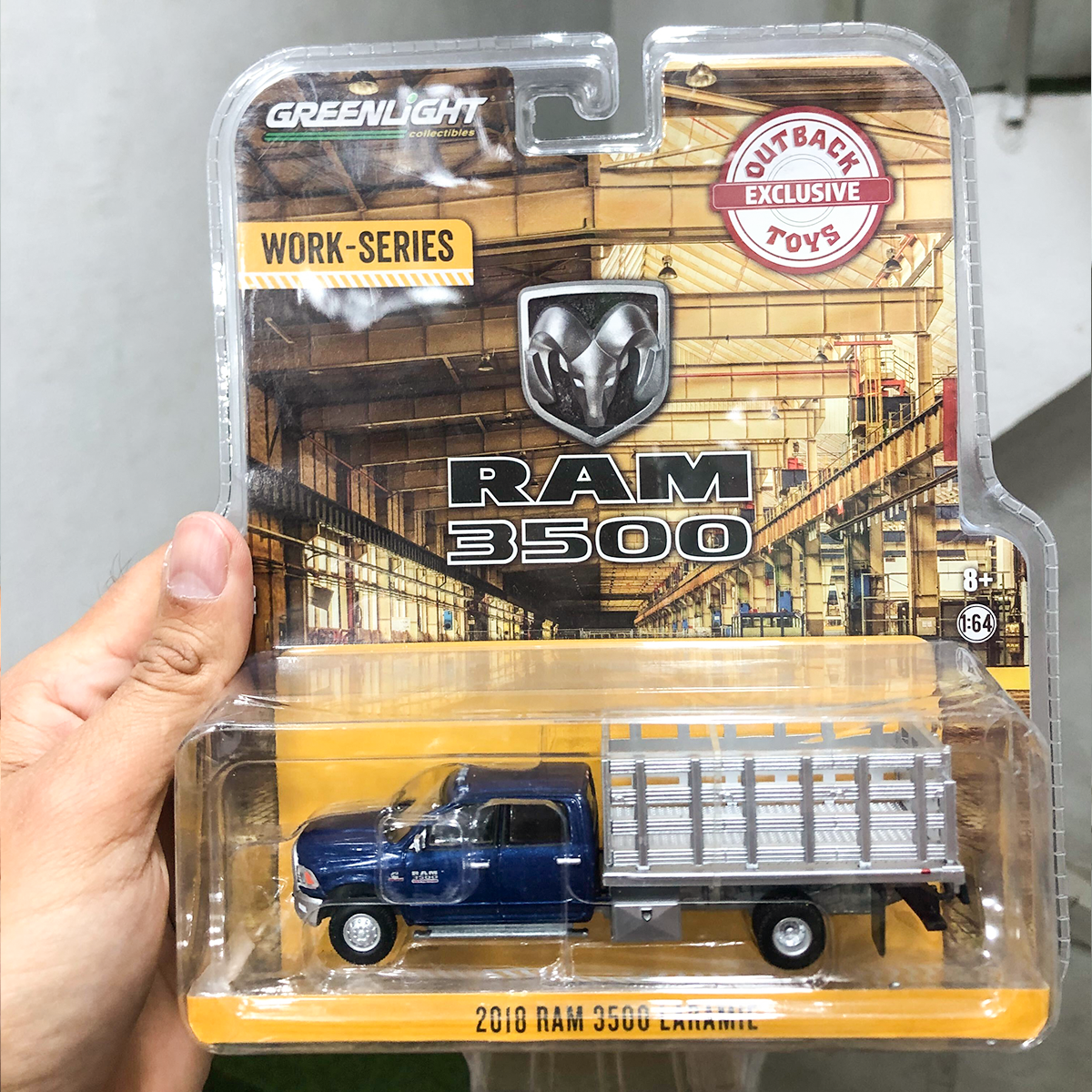 Diecast Green Light 2018 Ram 3500 Laramie Car-four