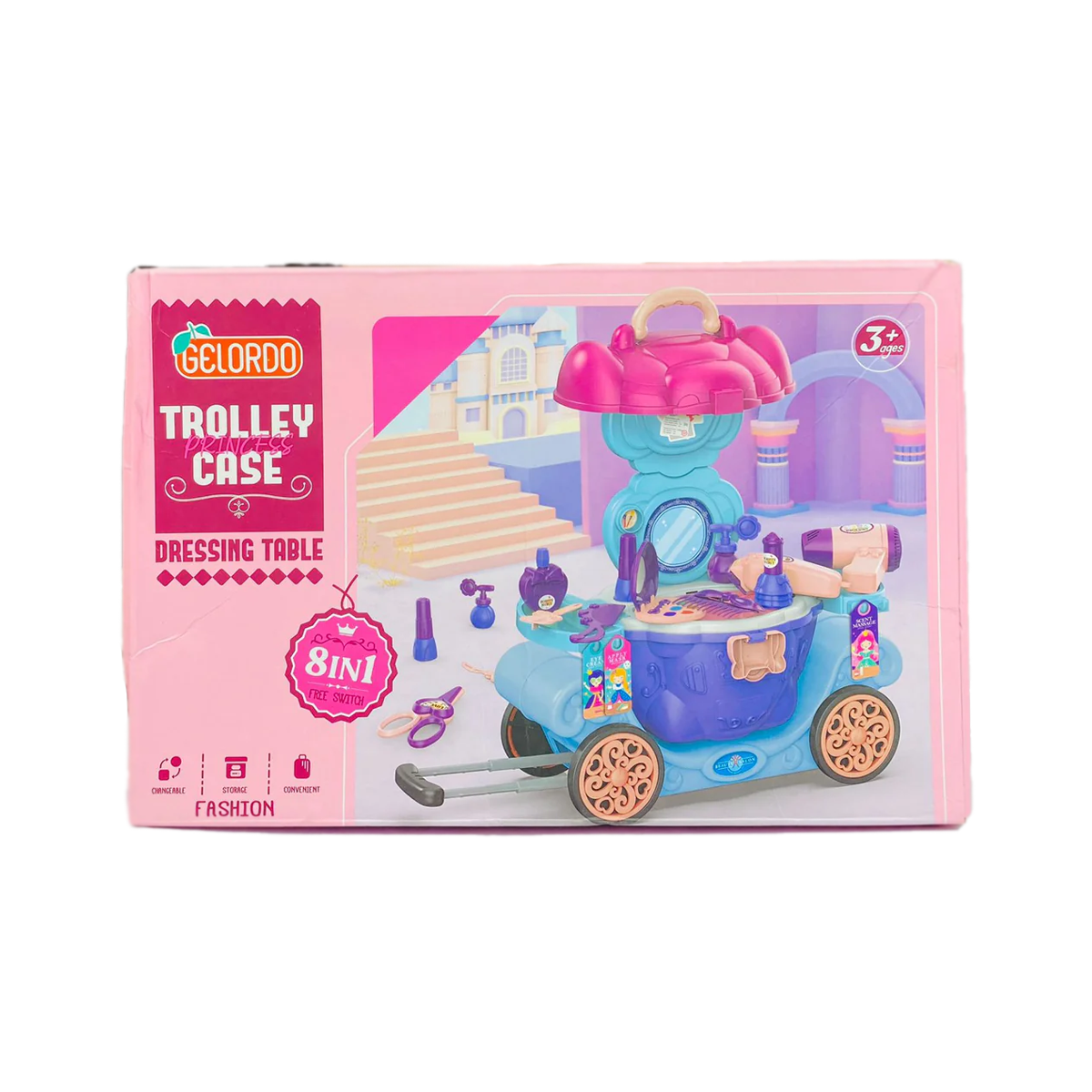 Princess Trolley Case Dressing Table-3