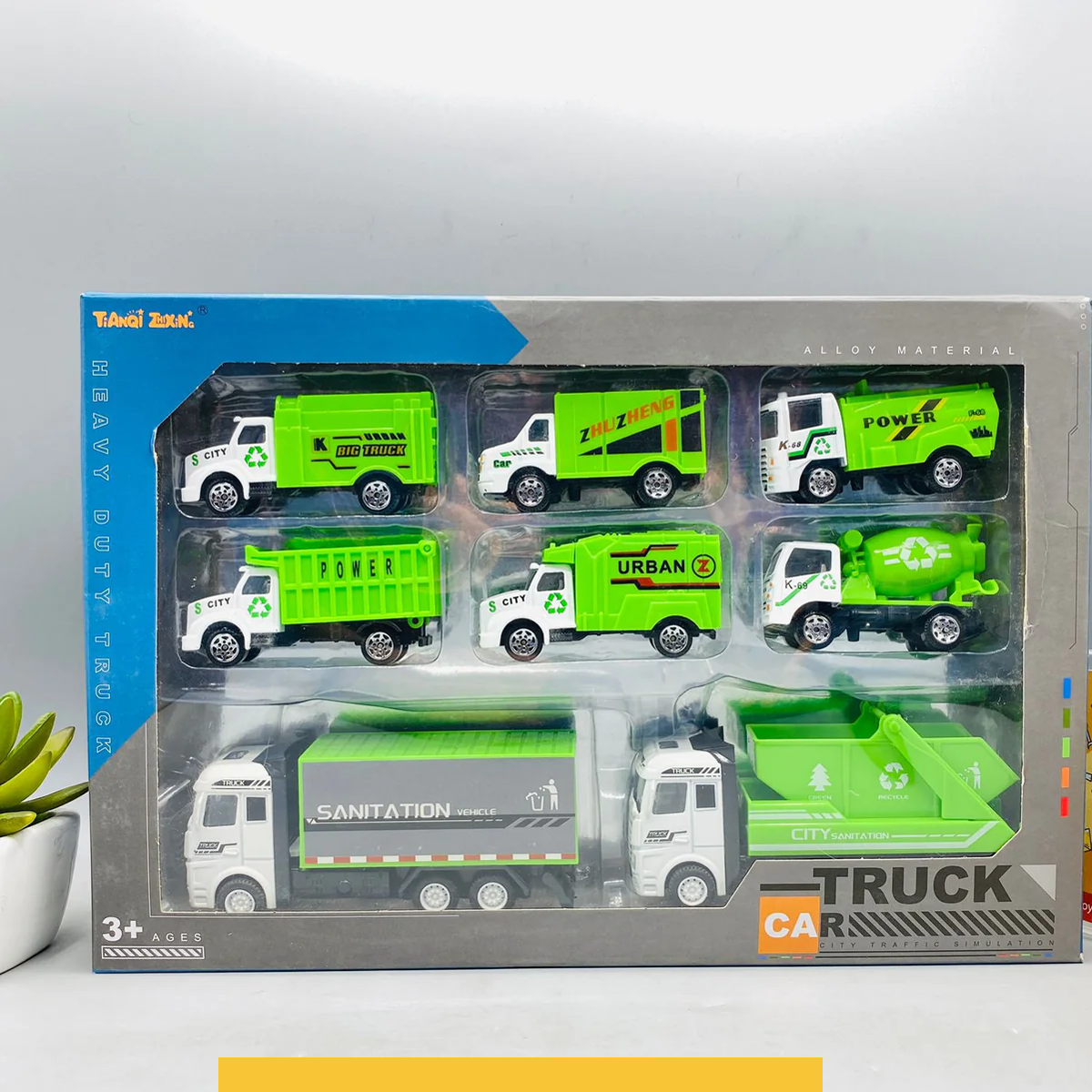 Diecast 8-in-1 Heavy Duty Sanitation Truck-three