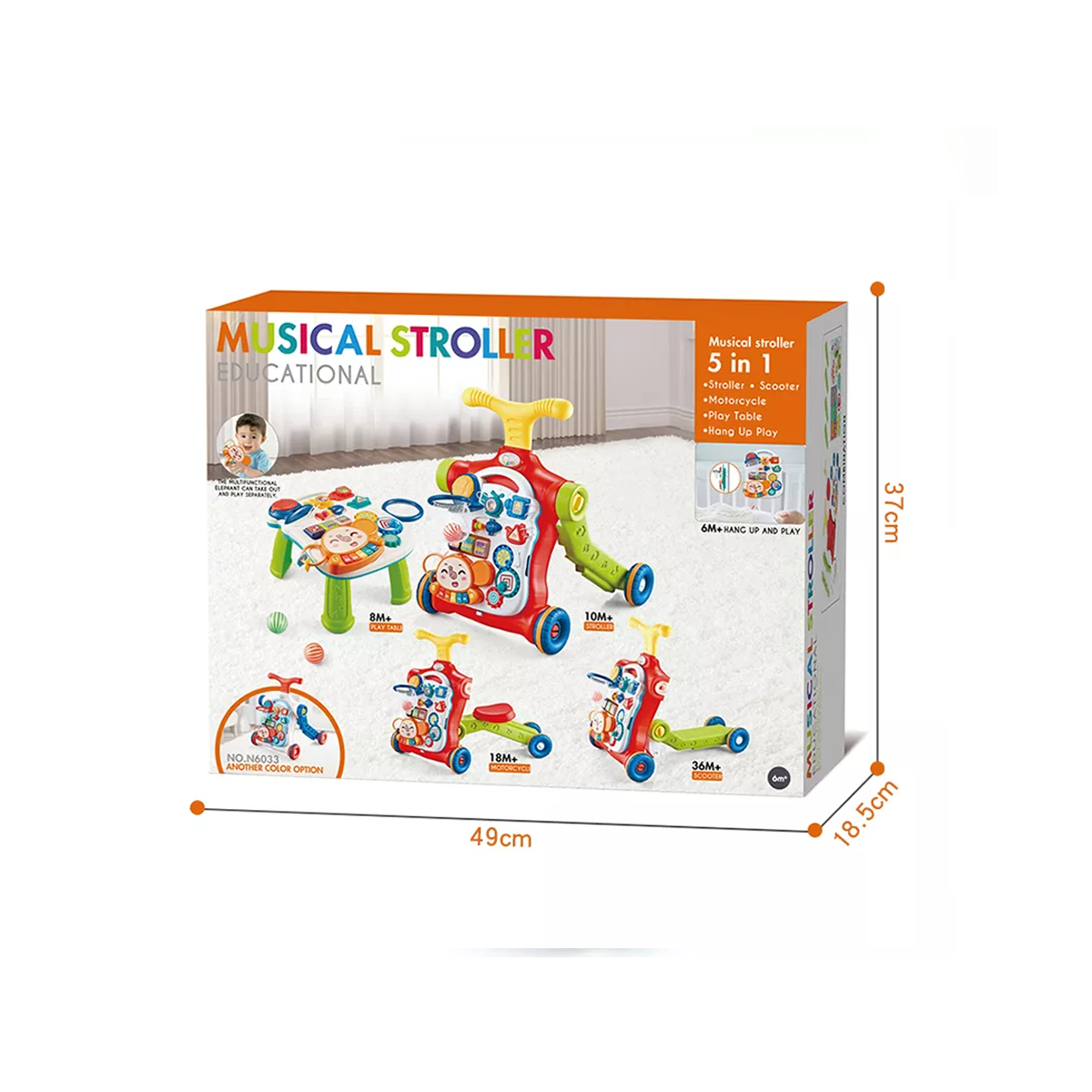 Baby Musical Walker 5 in1-2