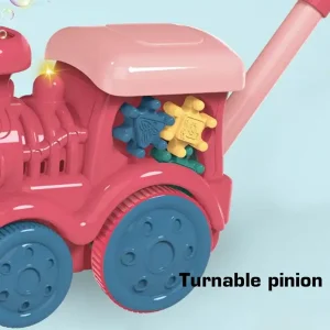 Bubble Blowing Toy Train with Lights and Sound-3