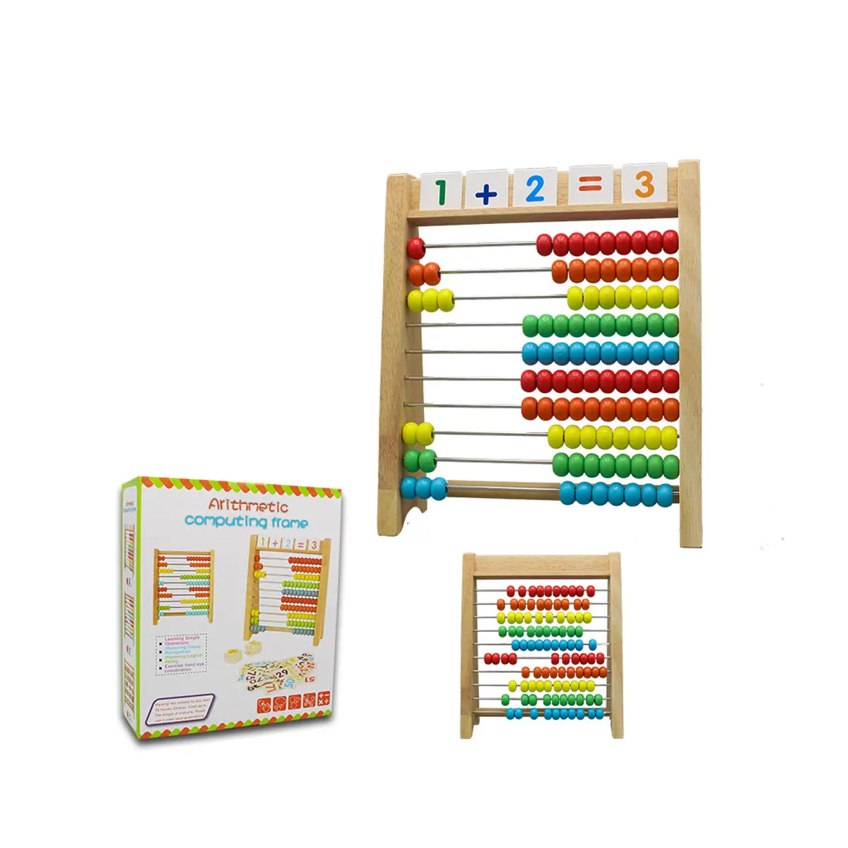 Wooden Arithmetic Computing Frame-4