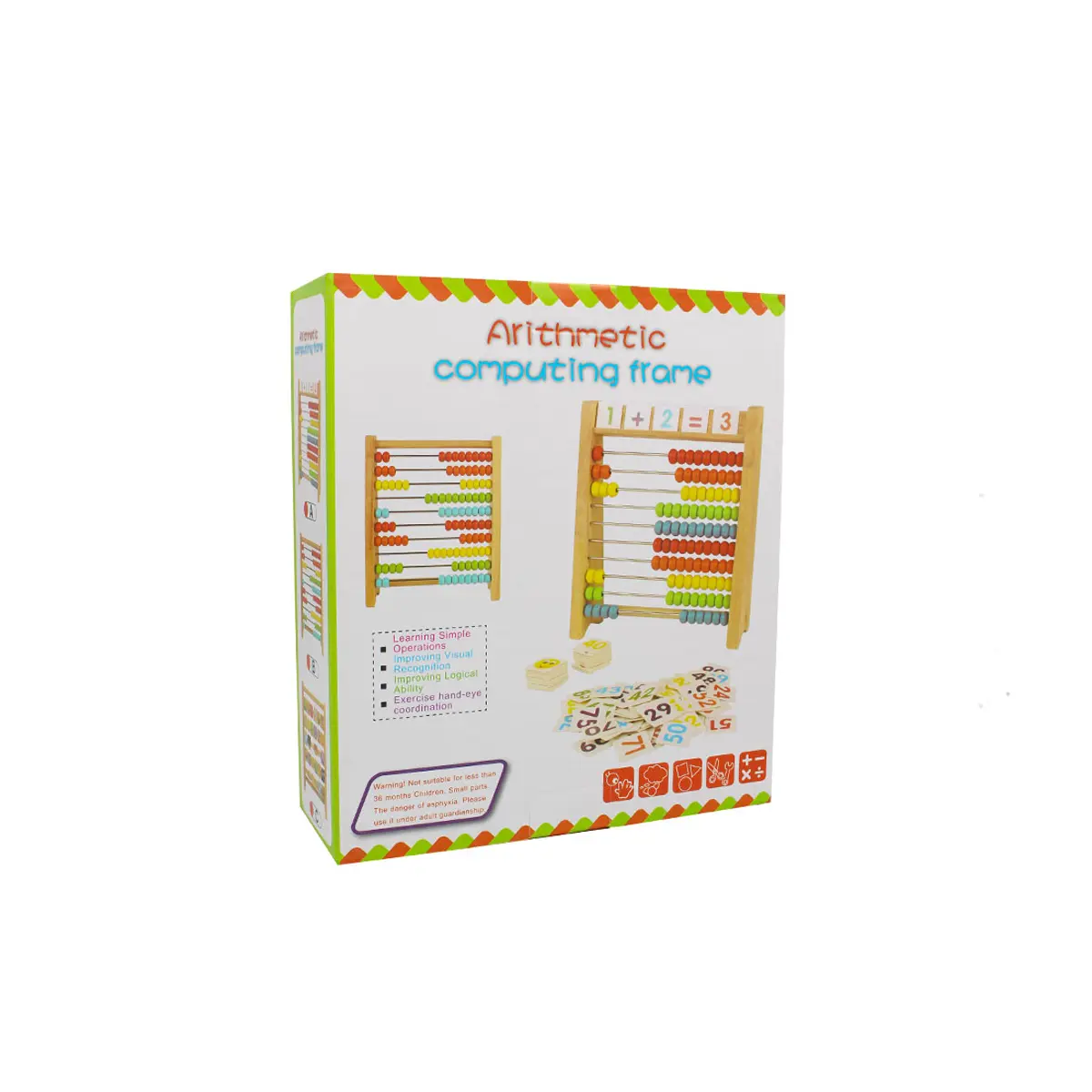 Wooden Arithmetic Computing Frame-3