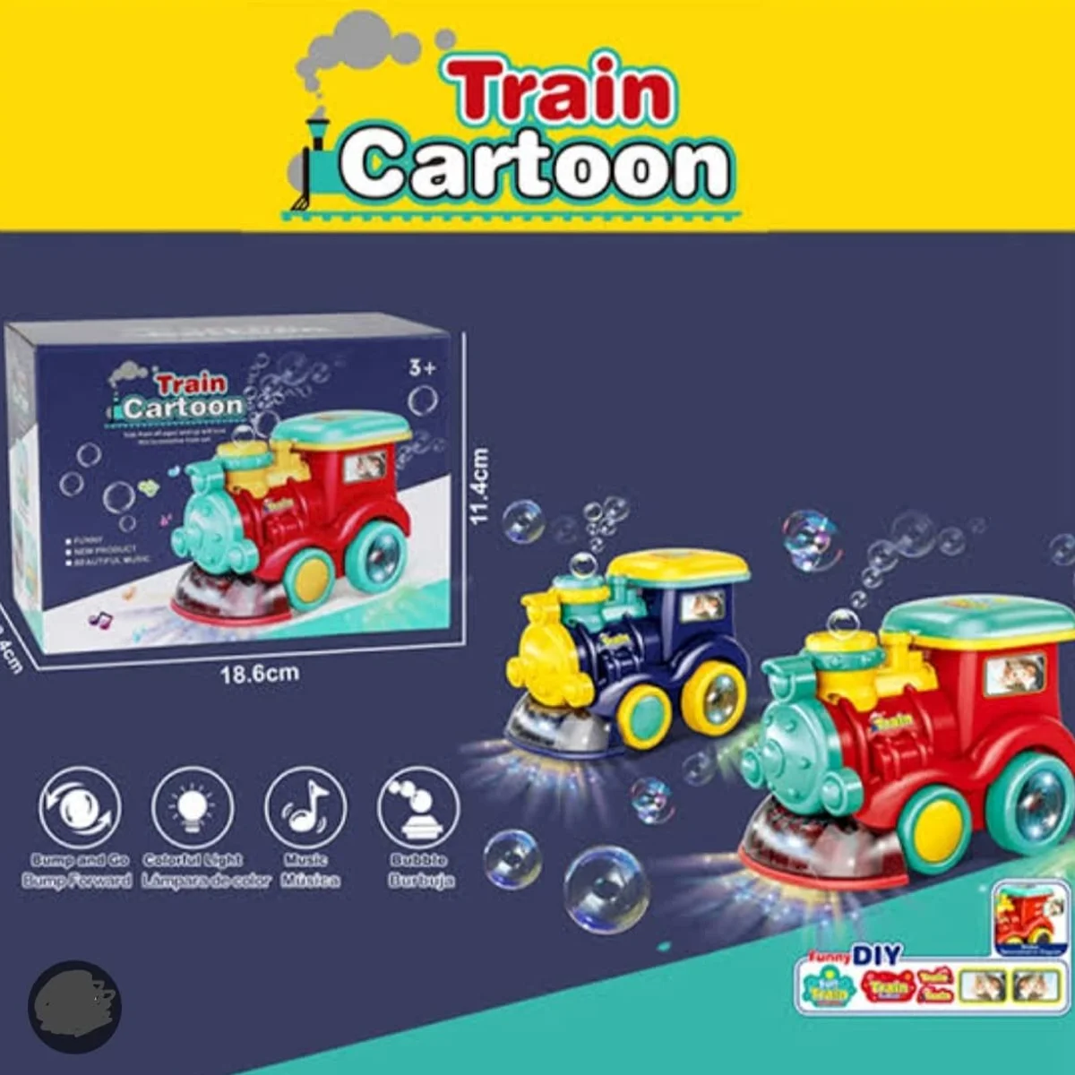 Electric Bubble Making Train-2