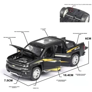 1:32 Scale Diecast Chevrolet Silverado V8-5