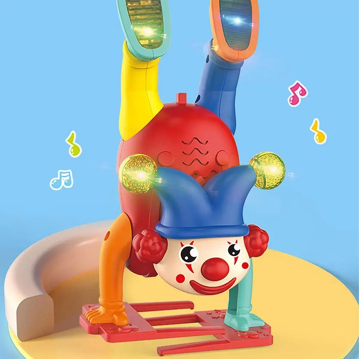Electric Walking Clown toy With Lights-1