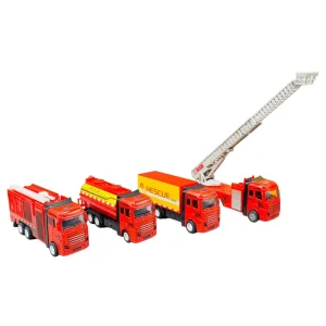 Diecast 4-in-1 Heavy Duty Rescue Trucks-4